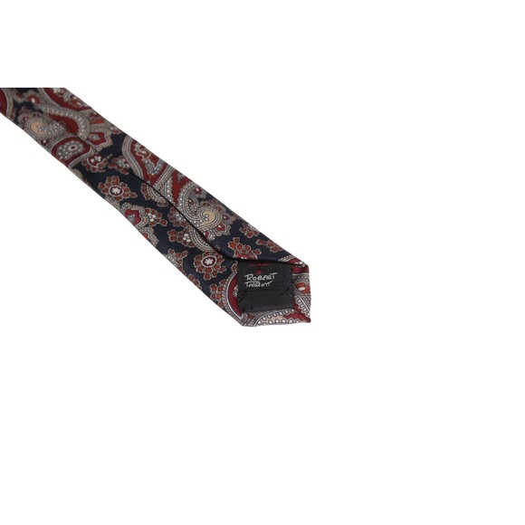 Robert Talbott Men's Silk Tie Paisley Necktie Blue Red 57"x 3" - Picture 5 of 5